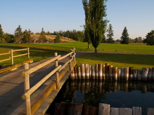 small bridge at The Links at Spruce Grove
