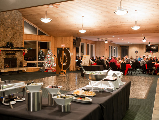 dinner buffet and dessert bar at The Links at Spruce Grove