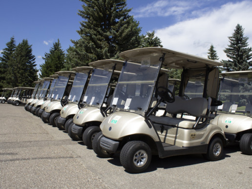 power cart club cars at The Links at Spruce Grove